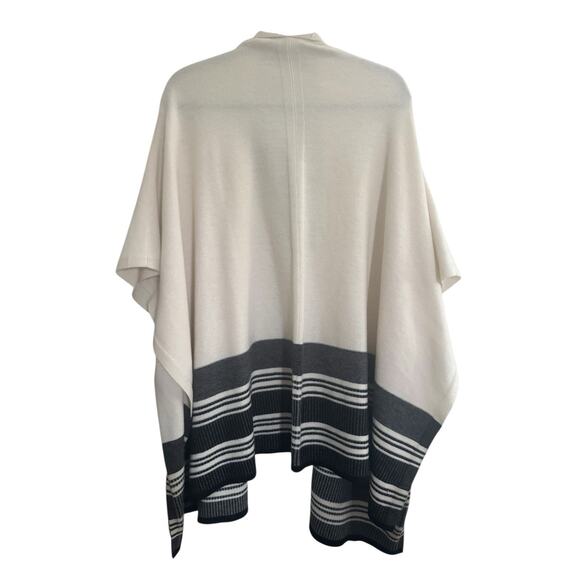 Vince Womens Medium Large Sweater Poncho Cape Armholes Wool Cashmere Open #5696 - Picture 6 of 12
